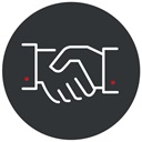 confianceprojetpoignée de mainlogo