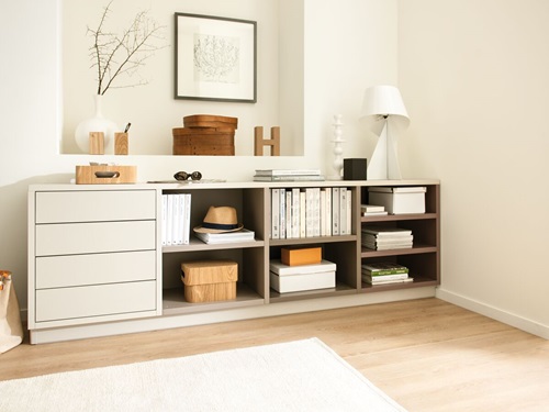 Étagère basse originale sur mesure