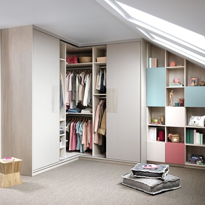 Portes coulissantes placard d'angle