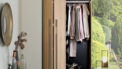 Portes pliantes simples de penderie